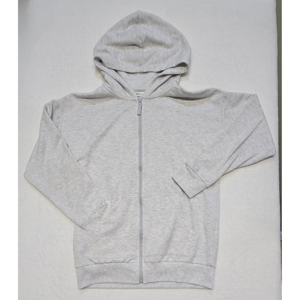 DSG Women's Light Gray Full Zip‎ Hoodie Jacket Athleisure Casual Size L